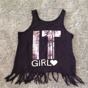 black IT girl shirt